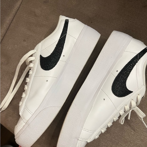 Shoes - Nike women’s platform blazers. Size 9.5. Used. Black and white